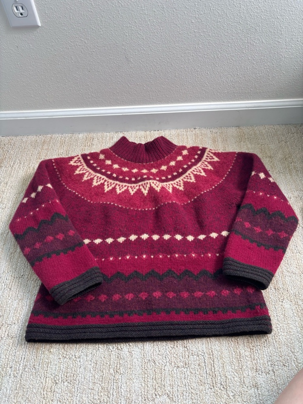 Lands’ End 100% Wool Sweater